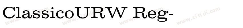 ClassicoURW Reg字体转换